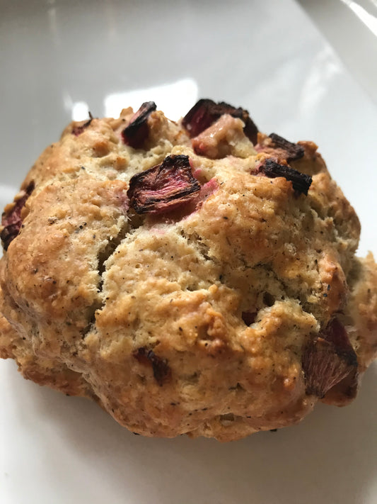 Rhubarb Ginger Scone (Gluten-Free)