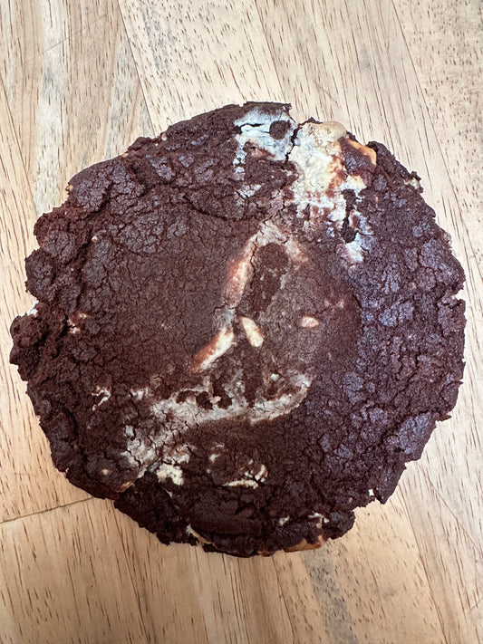 Dark Chocolate White Chocolate Mint Cookie (no eggs)