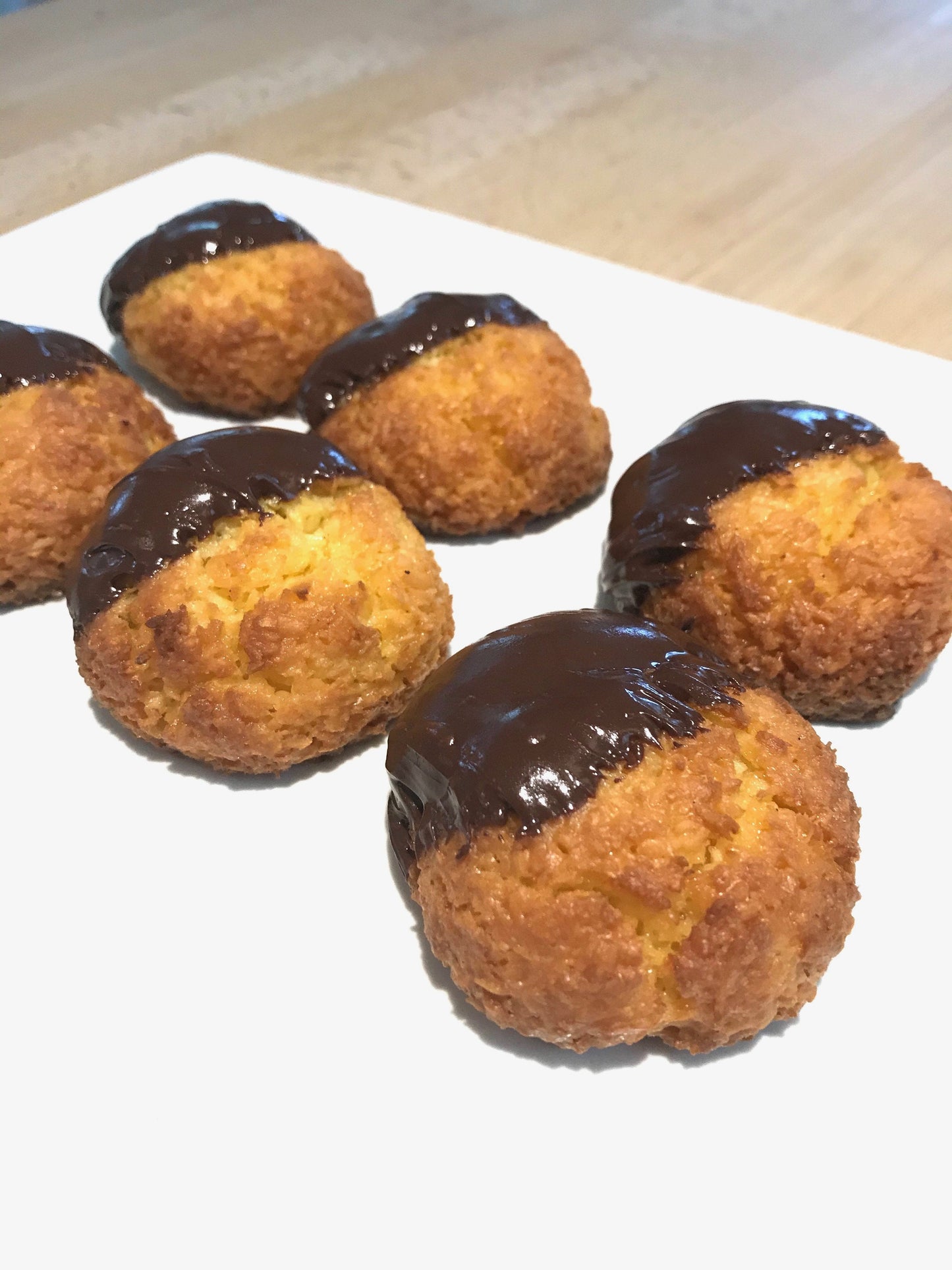 Chocolate Dipped Coconut Macaroons- 6 pack (Gluten-Free) PICK UP DECEMBER 12