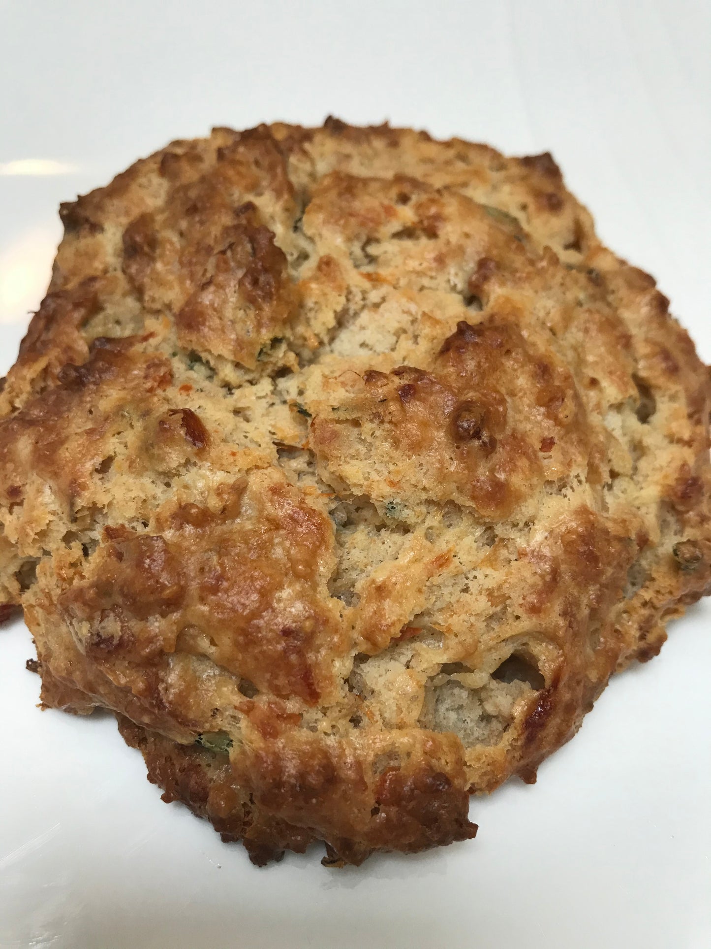 Zucchini, Cheddar, Peppers, Red Onion Scone (Gluten-Free)