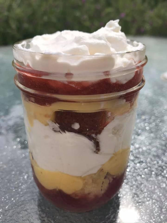 Strawberry Rhubarb Trifle Cup