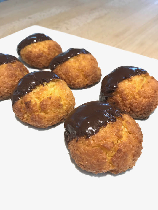 Chocolate Dipped Coconut Macaroons- 6 pack (Gluten-Free)