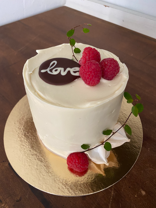 4" Layer Cake- Chocolate, Raspberry and White Chocolate