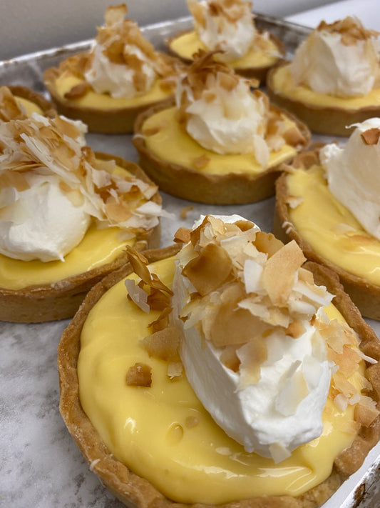 Lime cream tart